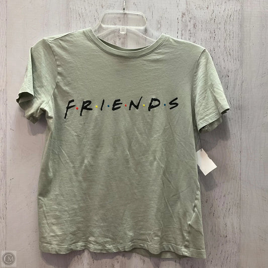 Top Short Sleeve By H&m In Green, Size: Xs