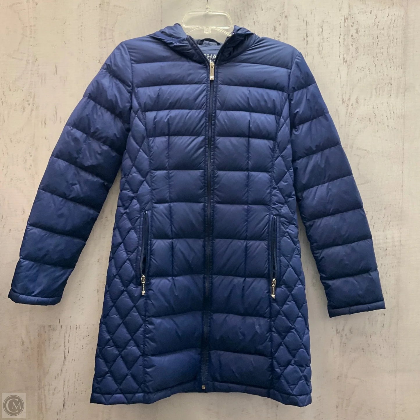 Jacket Puffer & Quilted By Michael By Michael Kors In Blue, Size: S