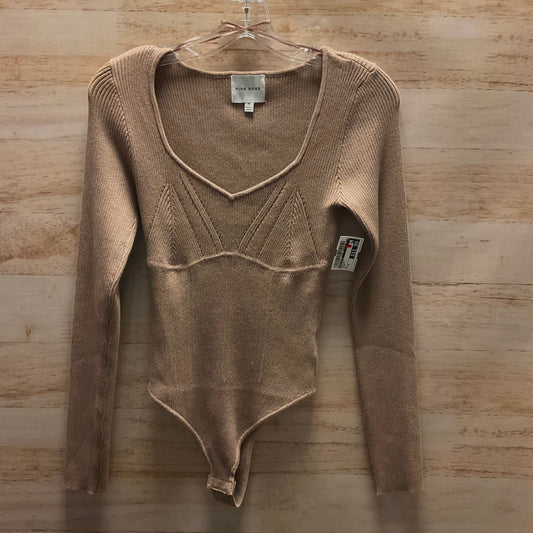 Bodysuit By Pink Rose In Brown, Size: M