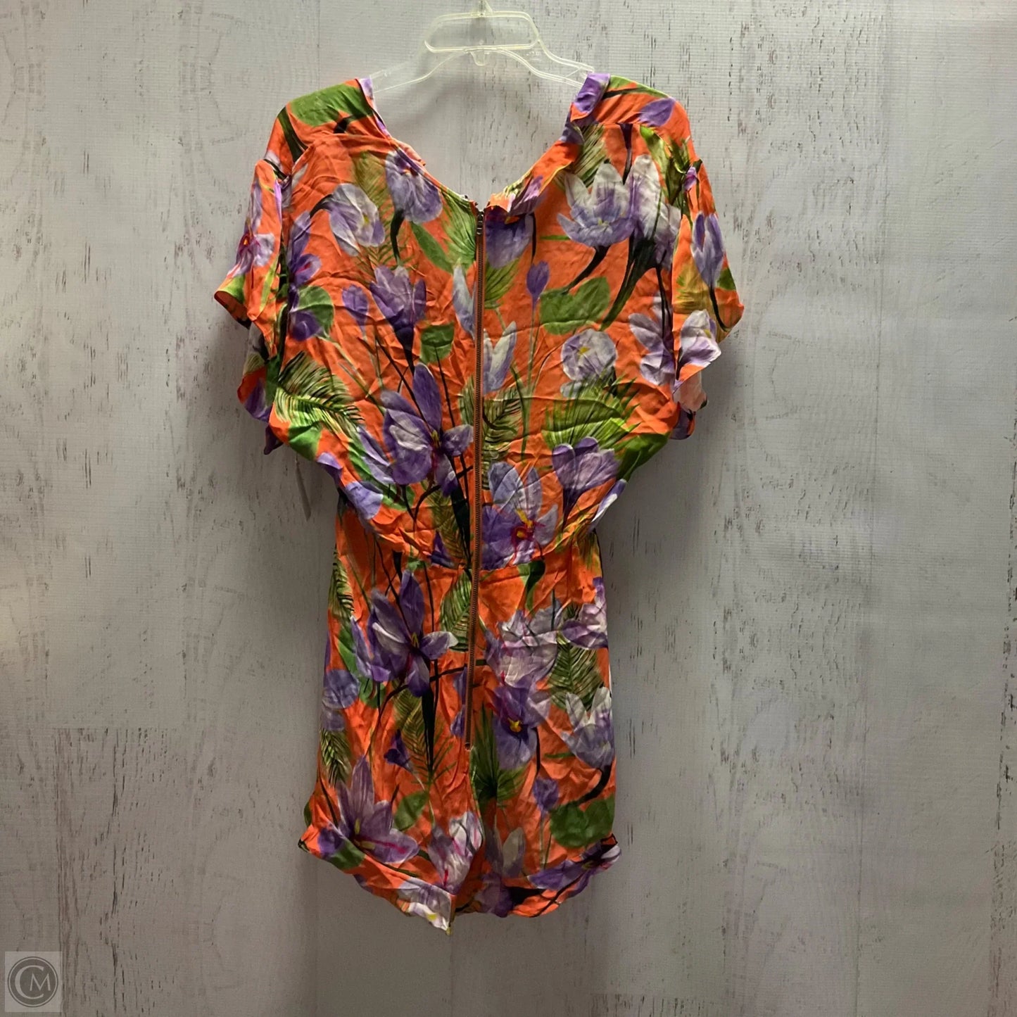 Romper Designer By Alice + Olivia In Floral Print, Size: 8