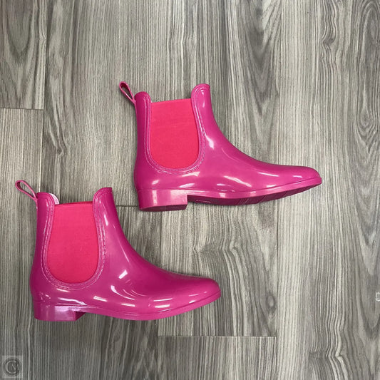 Boots Rain By Clothes Mentor In Pink, Size: 8