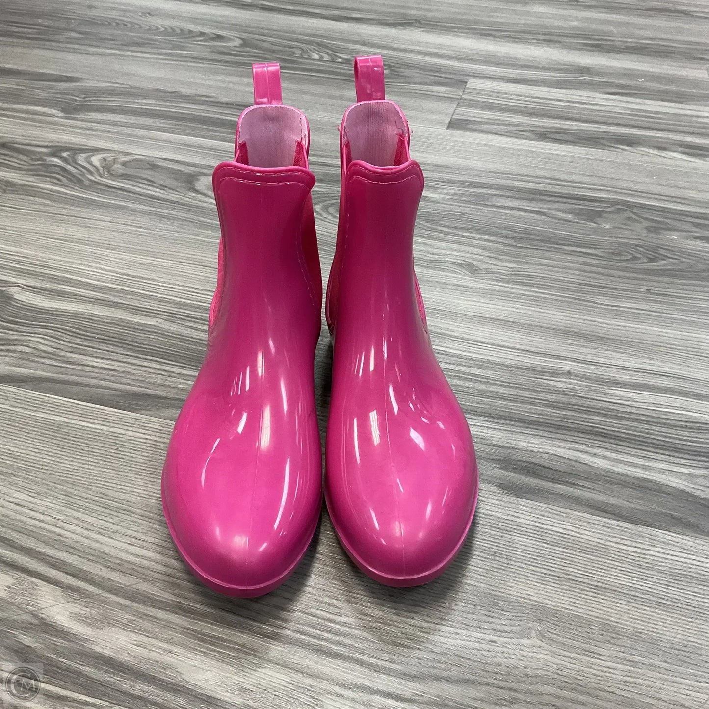 Boots Rain By Clothes Mentor In Pink, Size: 8
