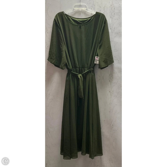 Dress Casual Midi By Shein In Green, Size: 5x