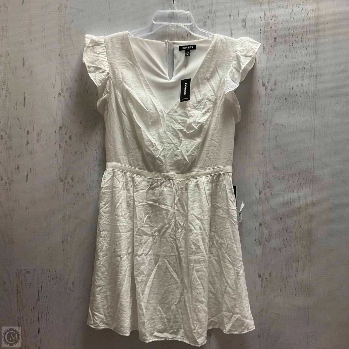 Dress Casual Short By Express In White, Size: M
