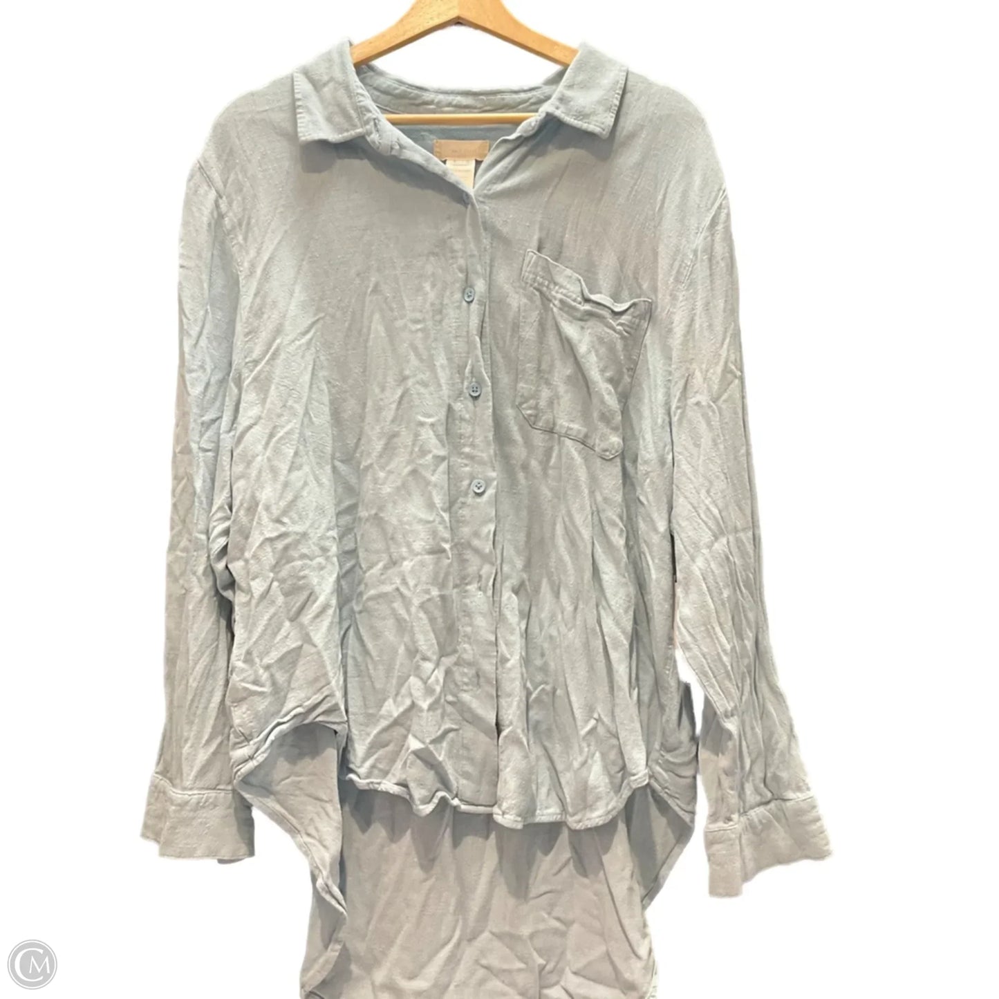 Top Long Sleeve By Altard State In Blue, Size: L