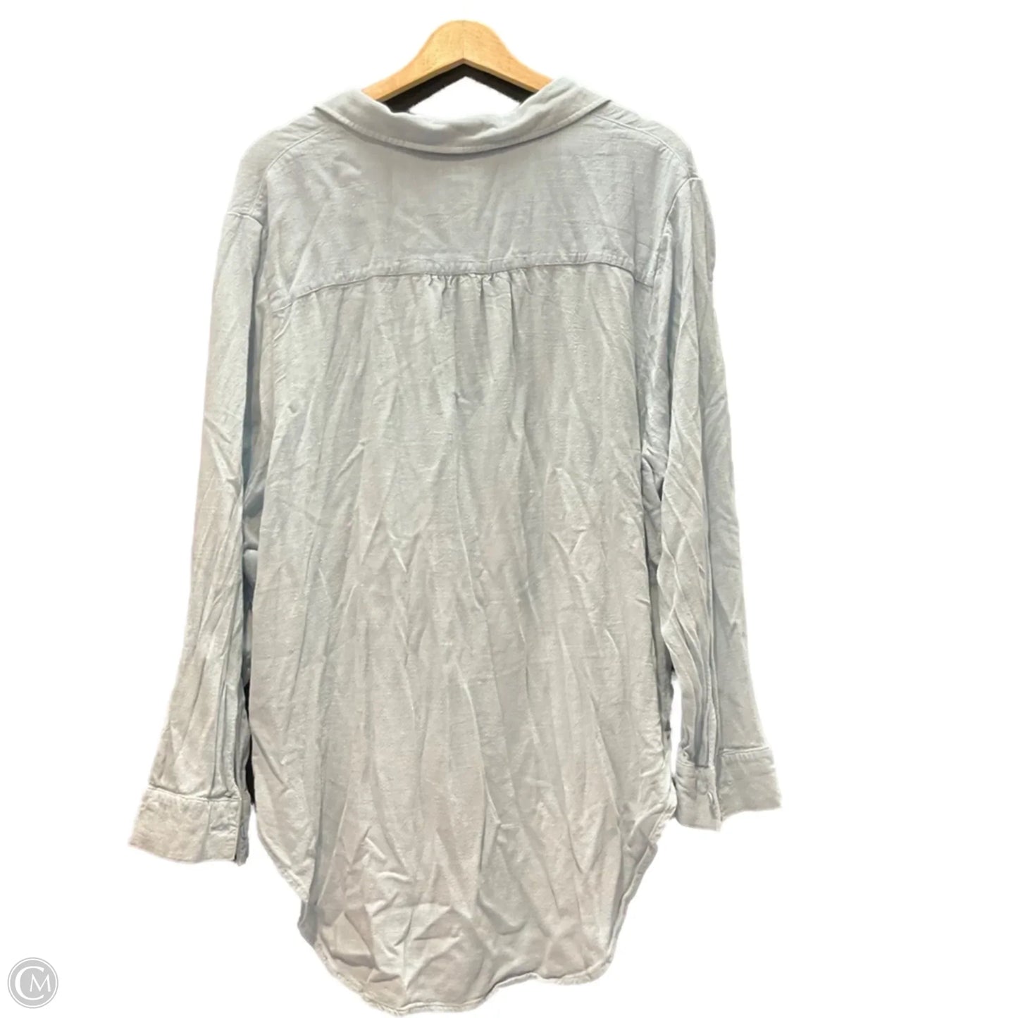 Top Long Sleeve By Altard State In Blue, Size: L