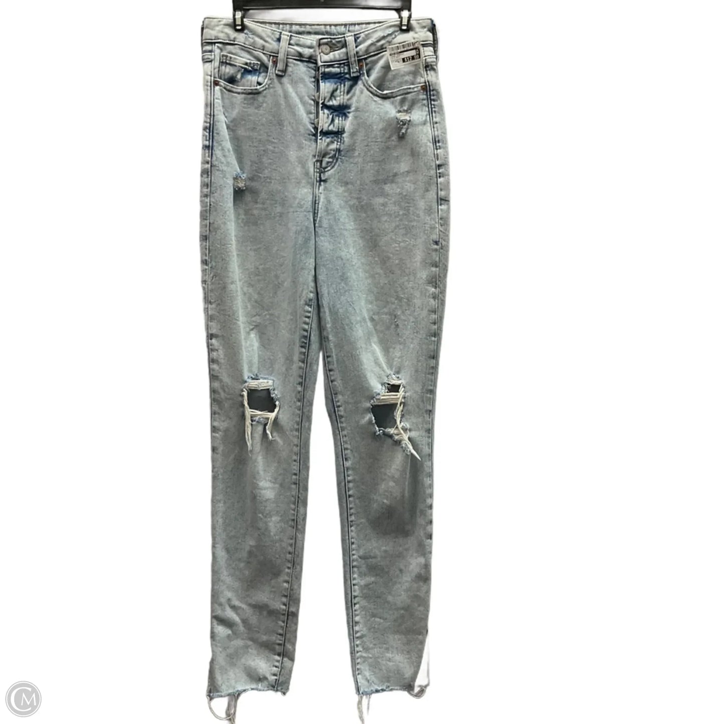 Jeans Straight By Old Navy In Blue Denim, Size: 4 Tall