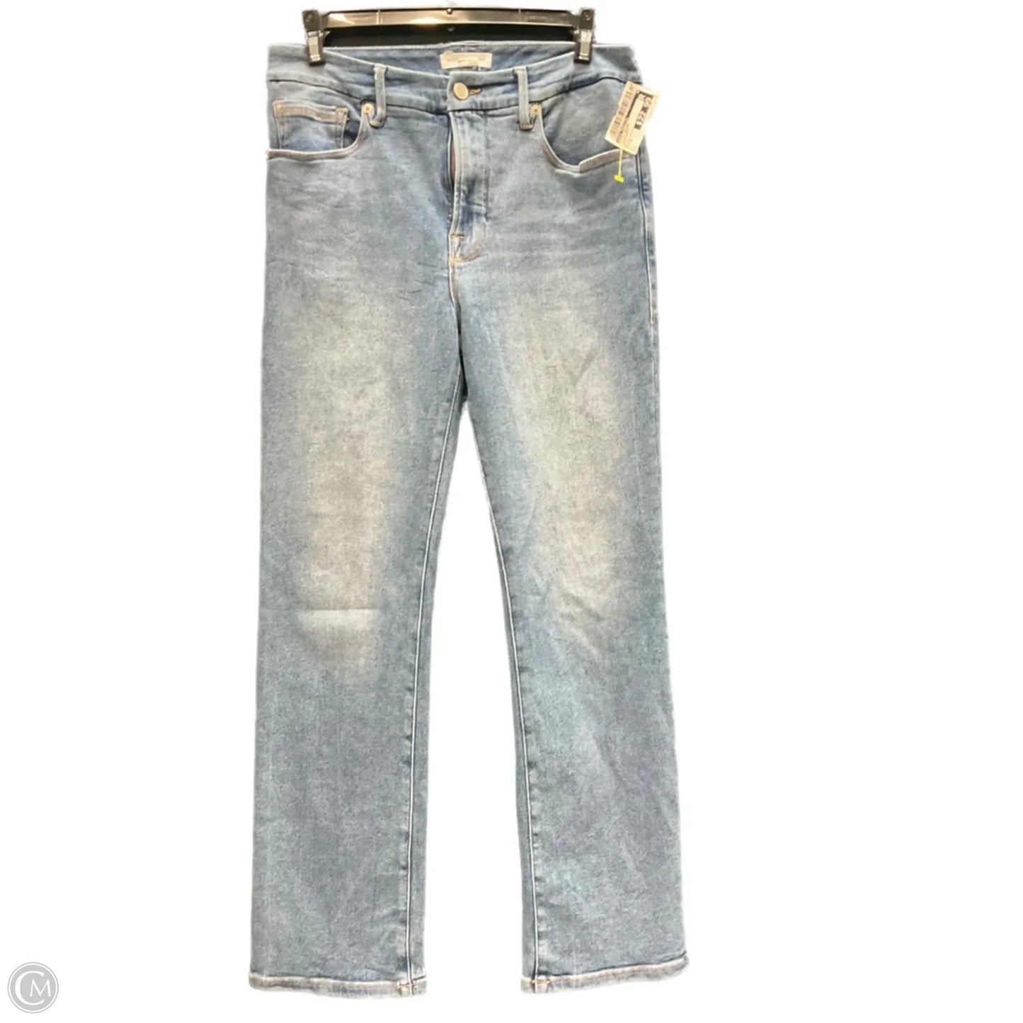 Jeans Skinny By Good American In Blue Denim, Size: 4