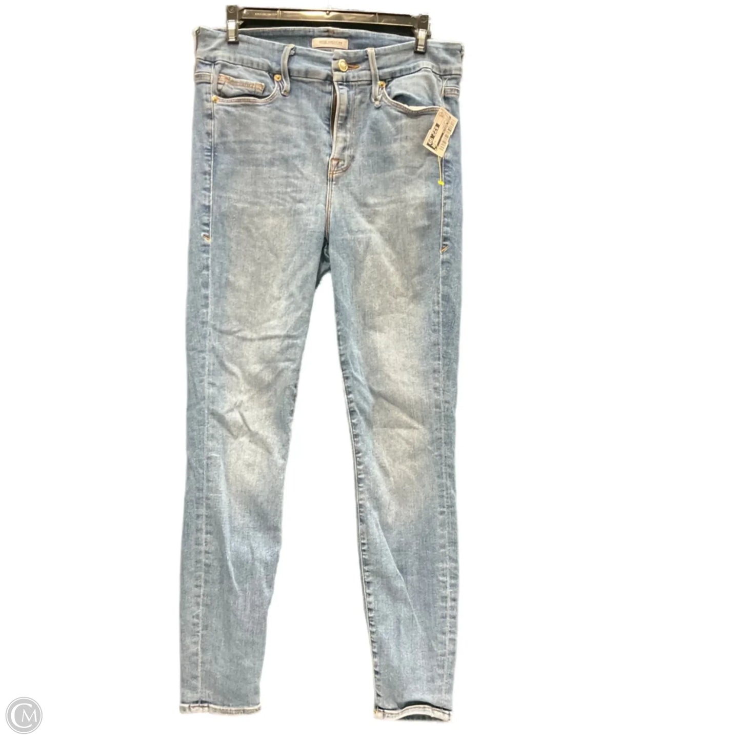 Jeans Skinny By Good American In Blue Denim, Size: 6