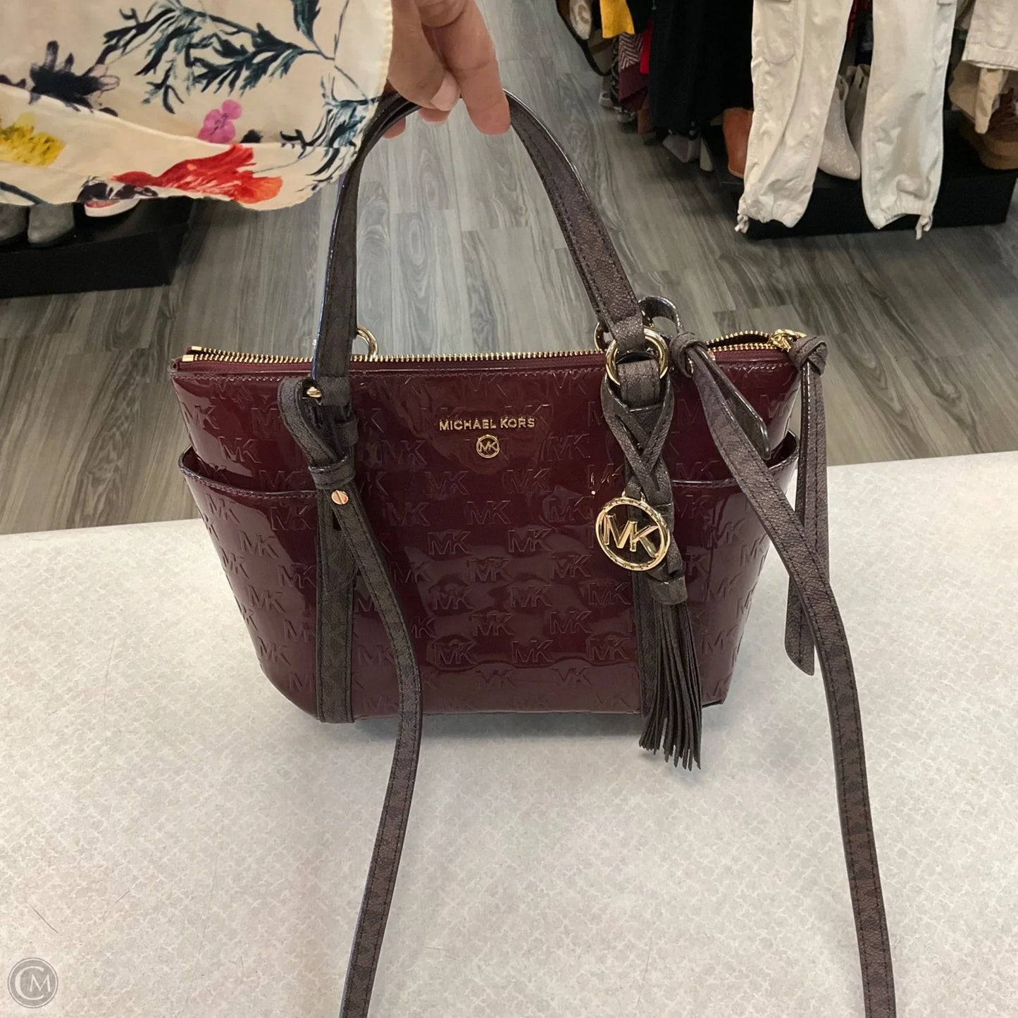 Crossbody Designer By Michael Kors, Size: Medium