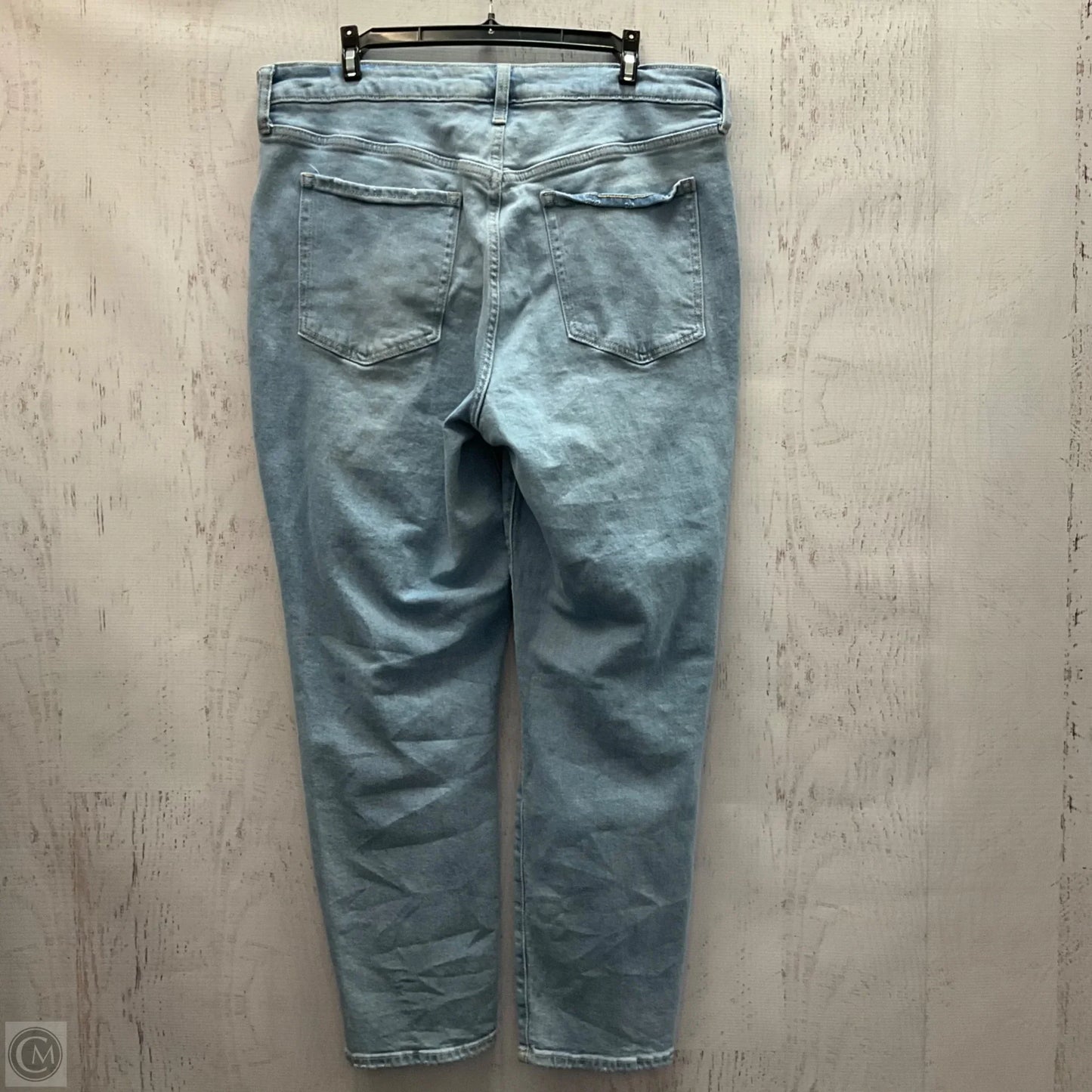 Jeans Straight By Old Navy In Blue Denim, Size: 16