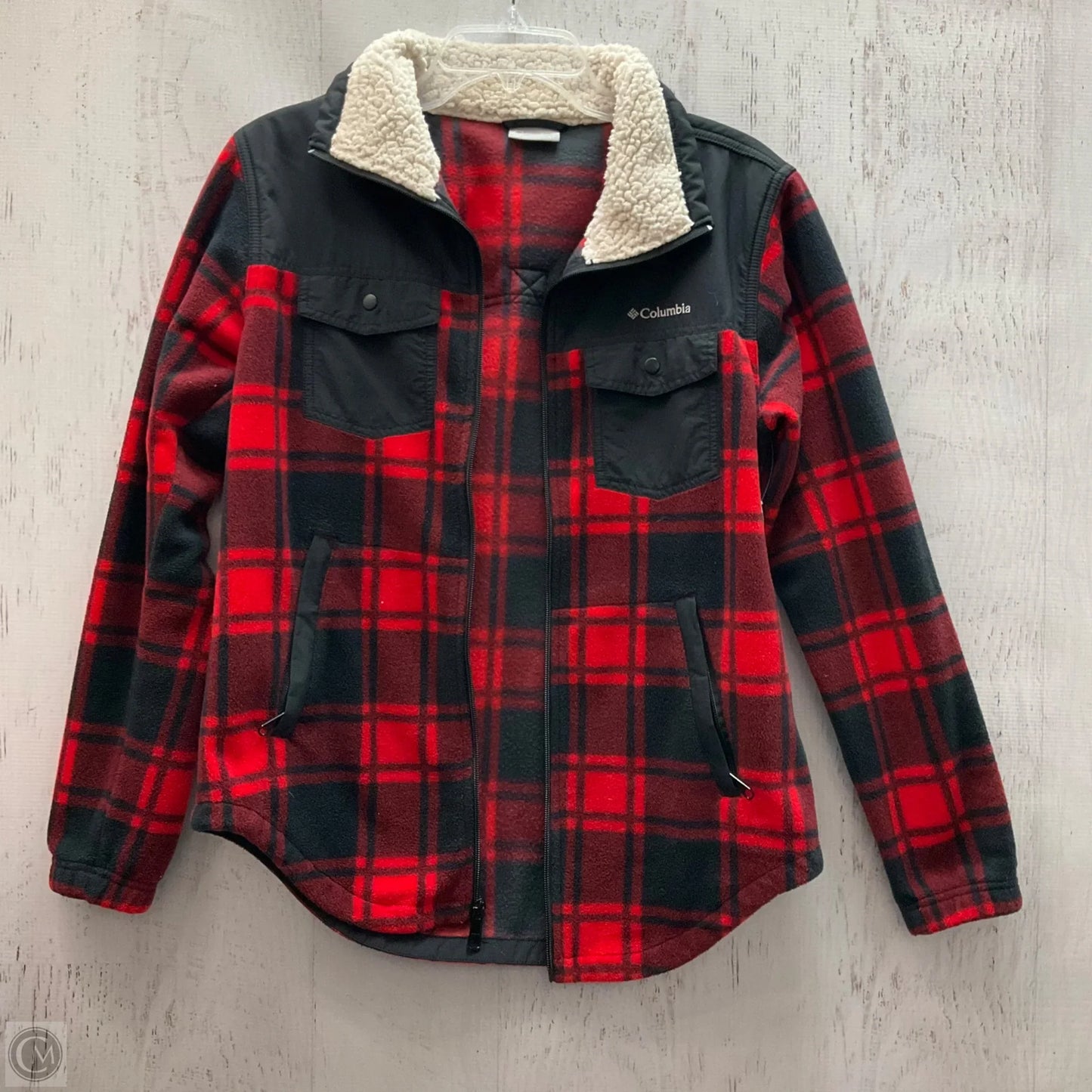 Jacket Fleece By Columbia In Plaid Pattern, Size: Xs