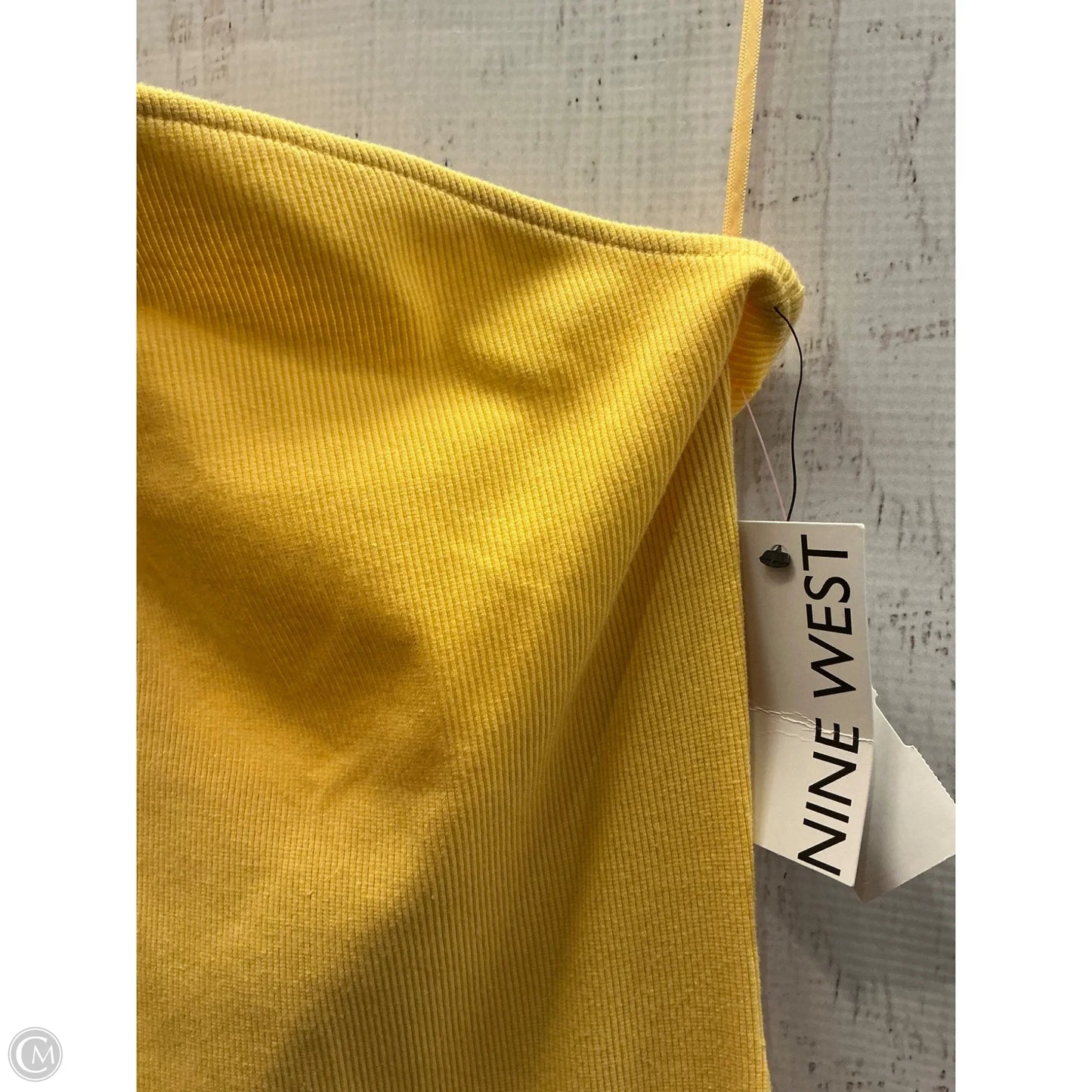 Dress Casual Midi By Nine West In Yellow, Size: 2x