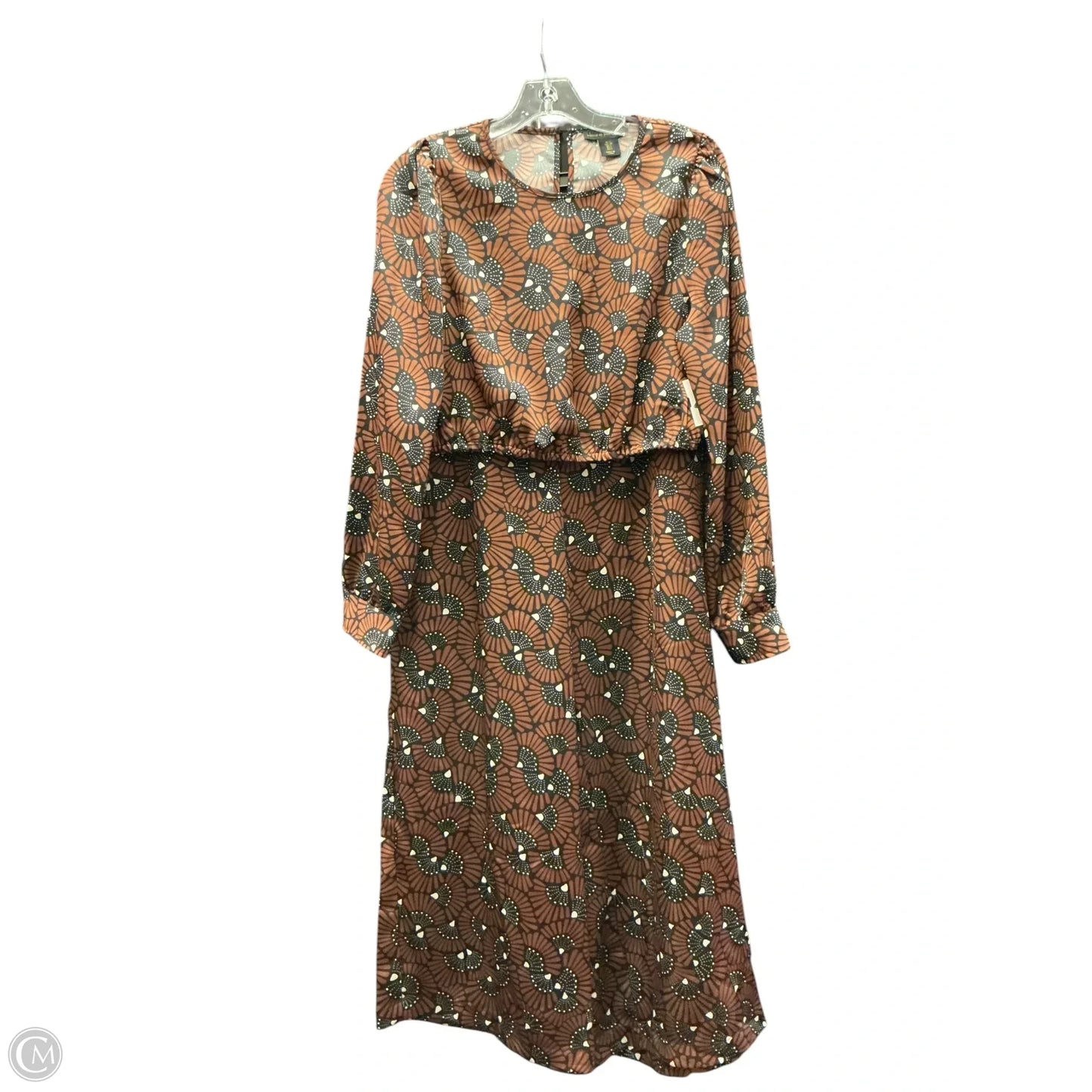 Top 2pc Long Sleeve By House Of Harlow In Black & Brown, Size: S