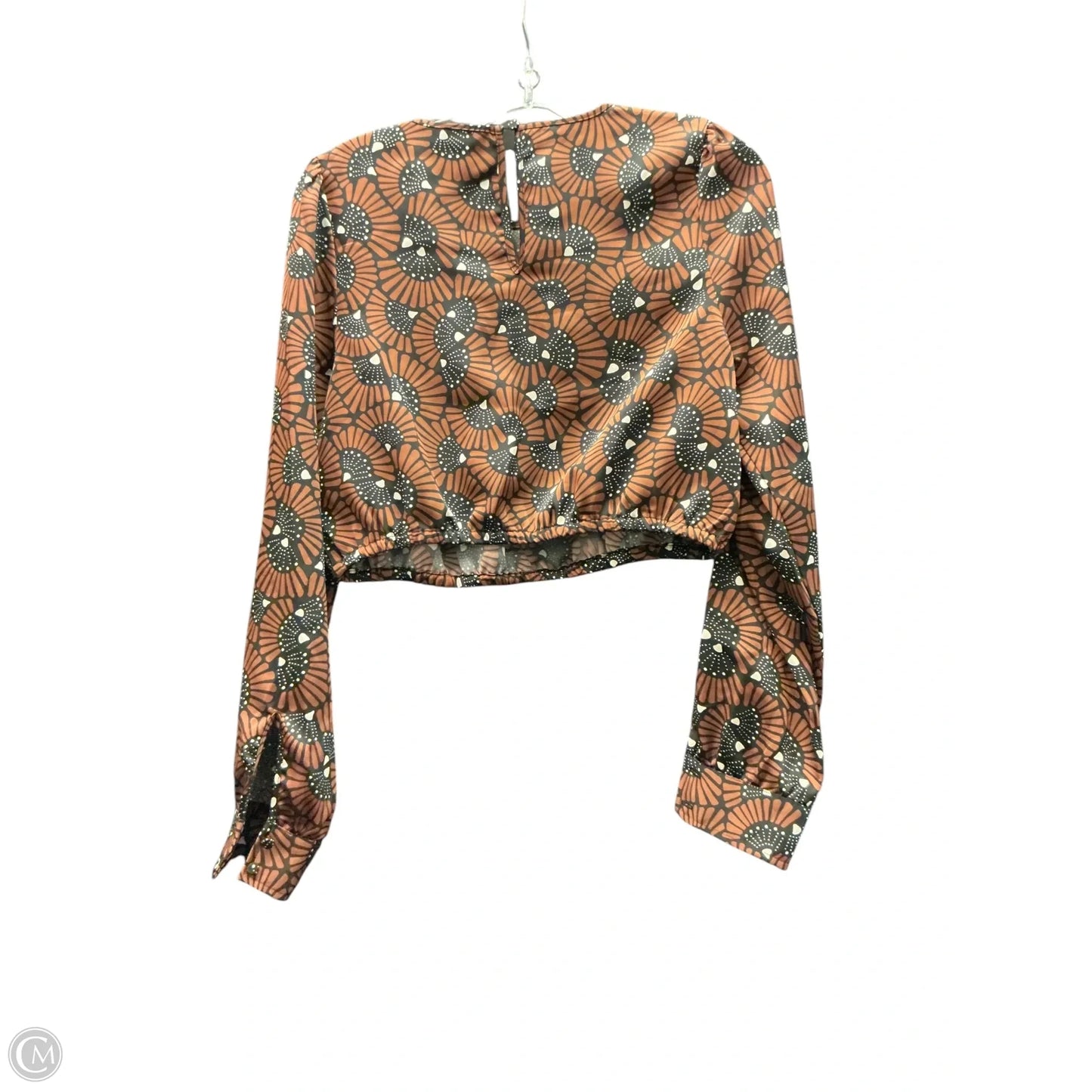 Top 2pc Long Sleeve By House Of Harlow In Black & Brown, Size: S