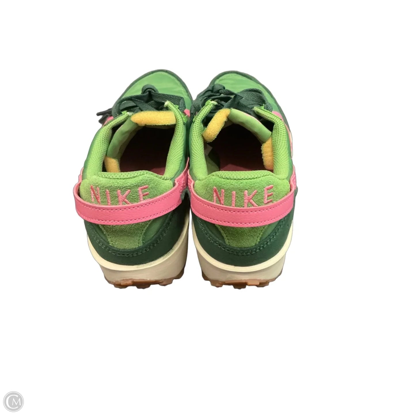 Shoes Sneakers By Nike In Green & Pink, Size: 12