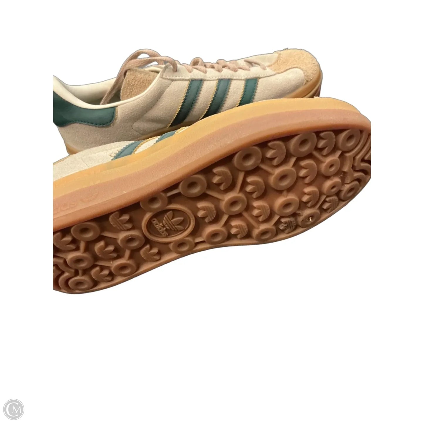 Shoes Sneakers By Adidas In Cream & Green, Size: 6.5