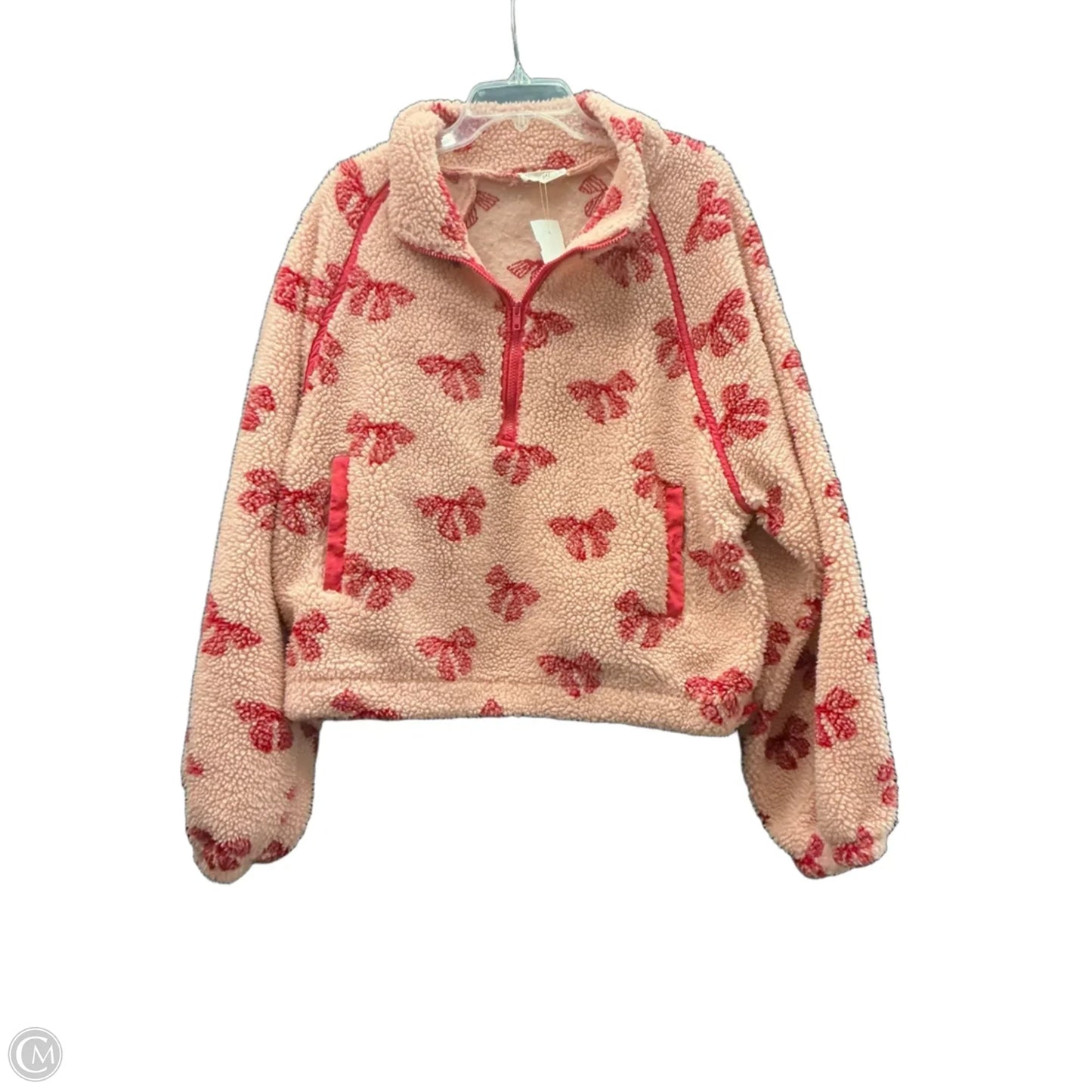 Sweatshirt Collar By New In In Pink & Red, Size: L
