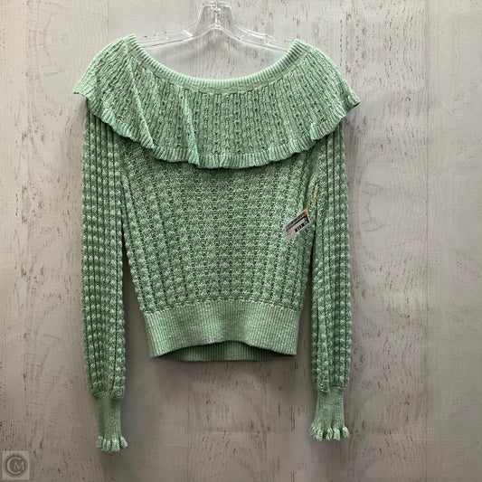 Top Long Sleeve By Free People In Green, Size: S