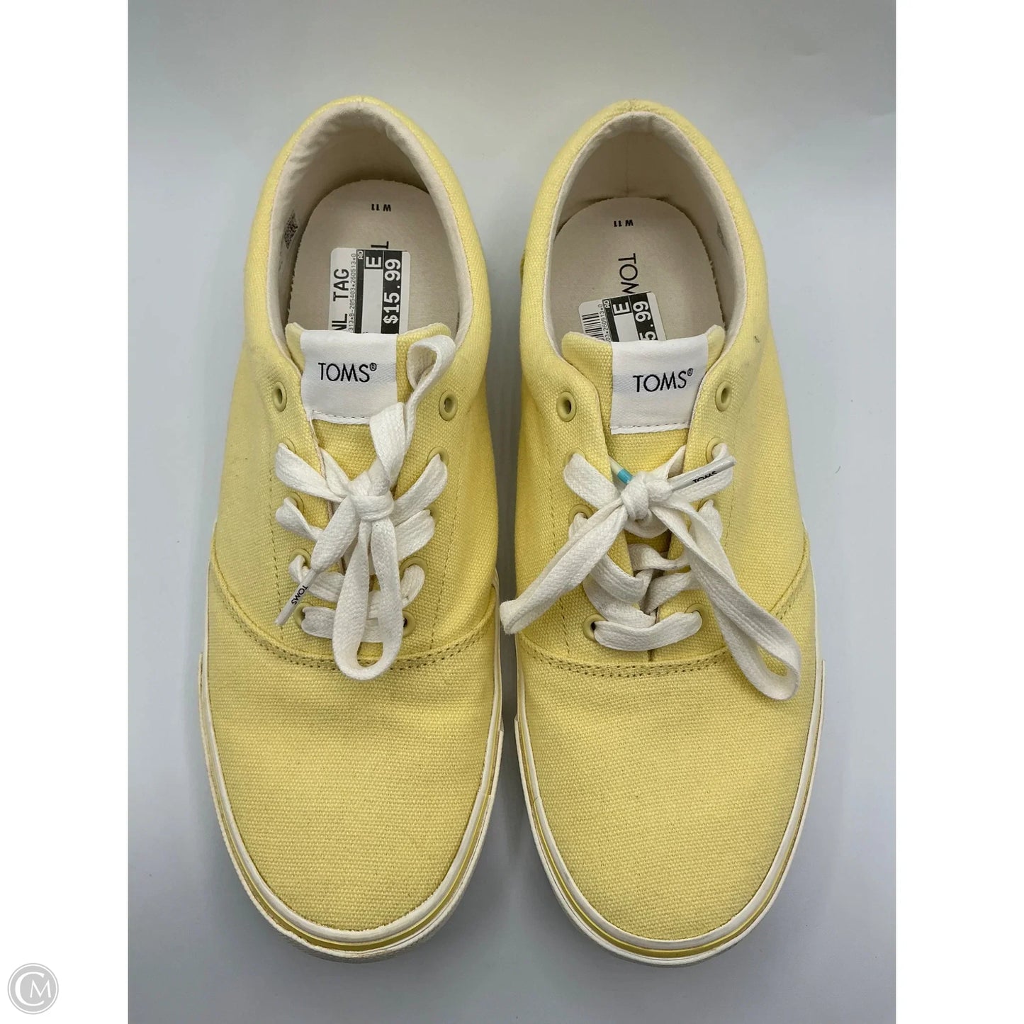 Shoes Flats By Toms In Yellow, Size: 11