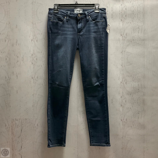 Jeans Skinny By Paige In Blue Denim, Size: 4