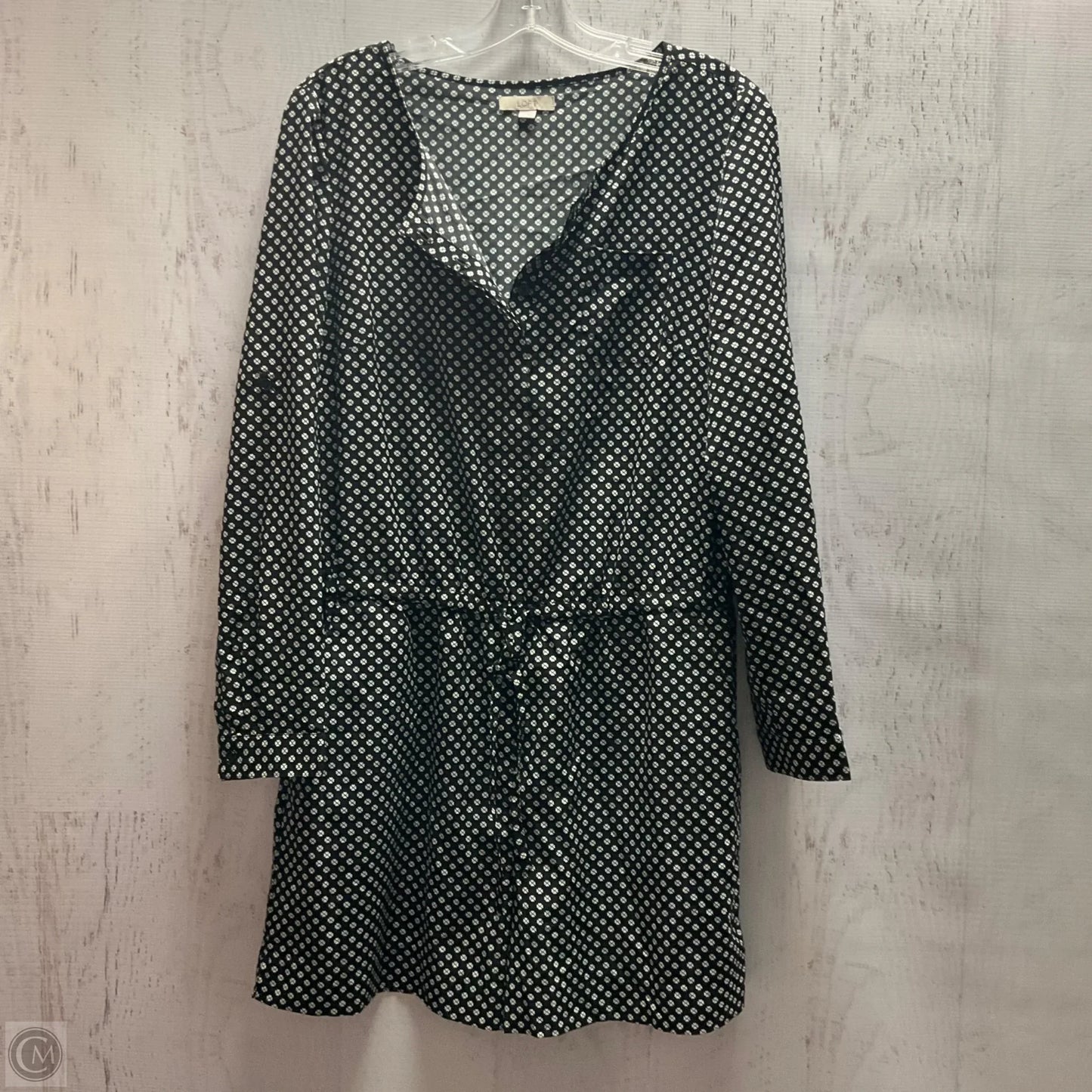 Romper By Loft In Black & White, Size: 4