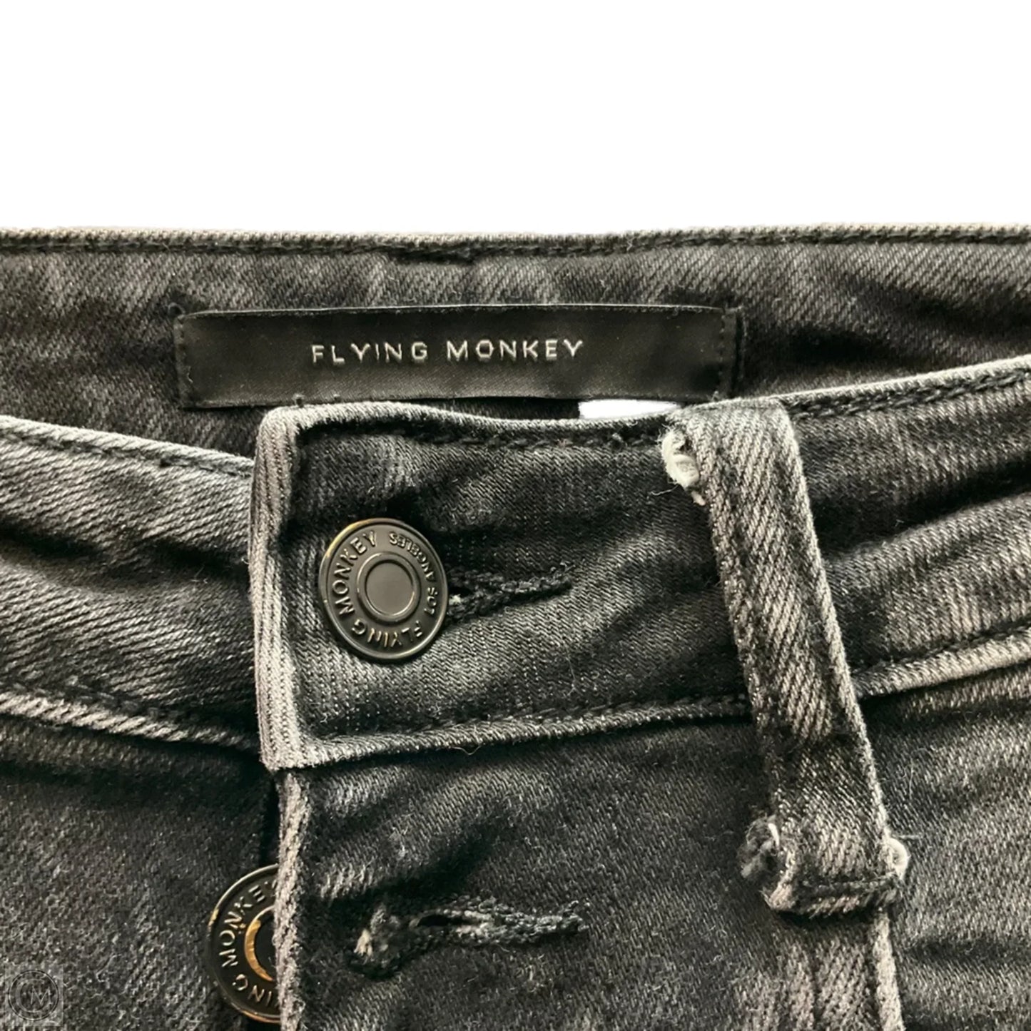 Jeans Boot Cut By Flying Monkey In Black Denim, Size: 2