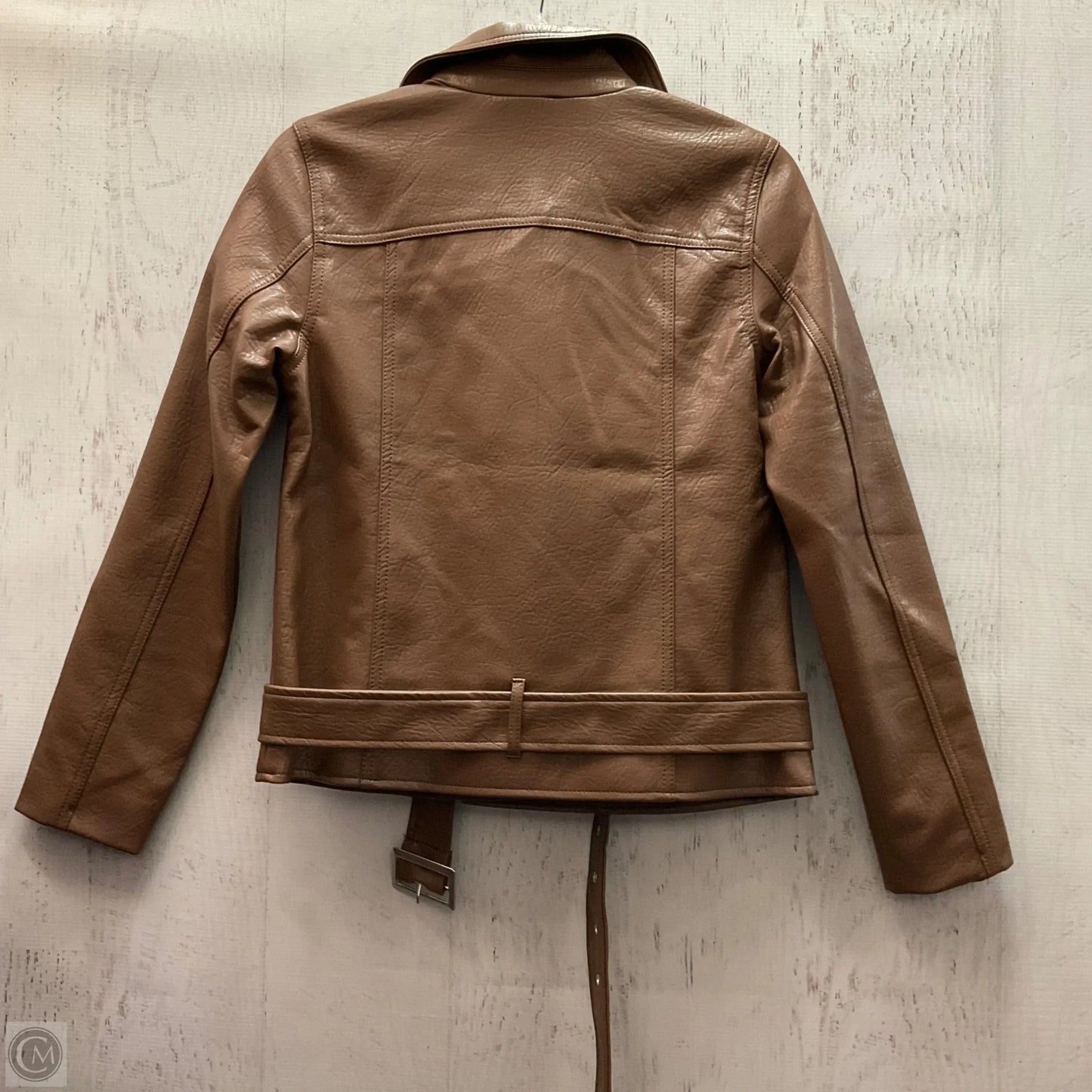 Jacket Leather By Old Navy In Brown, Size: Xs