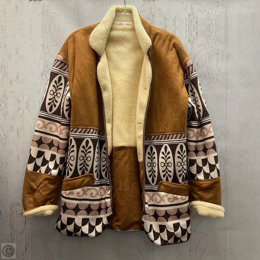 Jacket Faux Fur & Sherpa By Steve Madden In White, Size: M