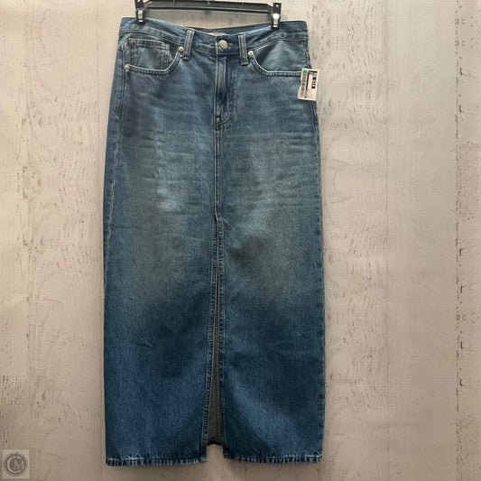 Skirt Midi By Madewell In Blue Denim, Size: 2