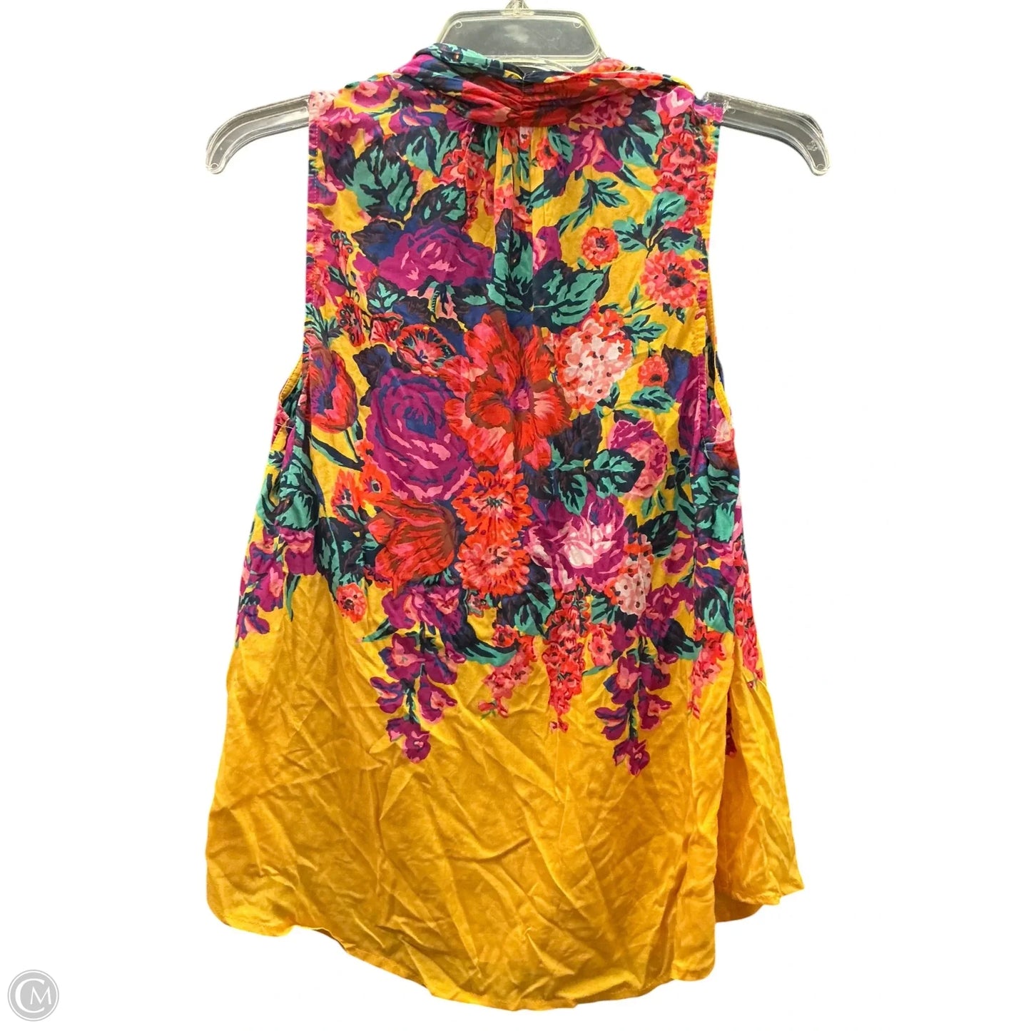 Top Sleeveless By Anthropologie In Floral Print, Size: S