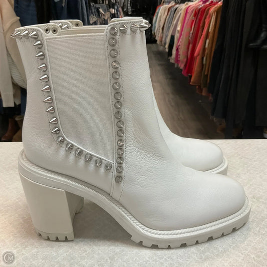 Boots Ankle Heels By Jessica Simpson In White, Size: 8.5