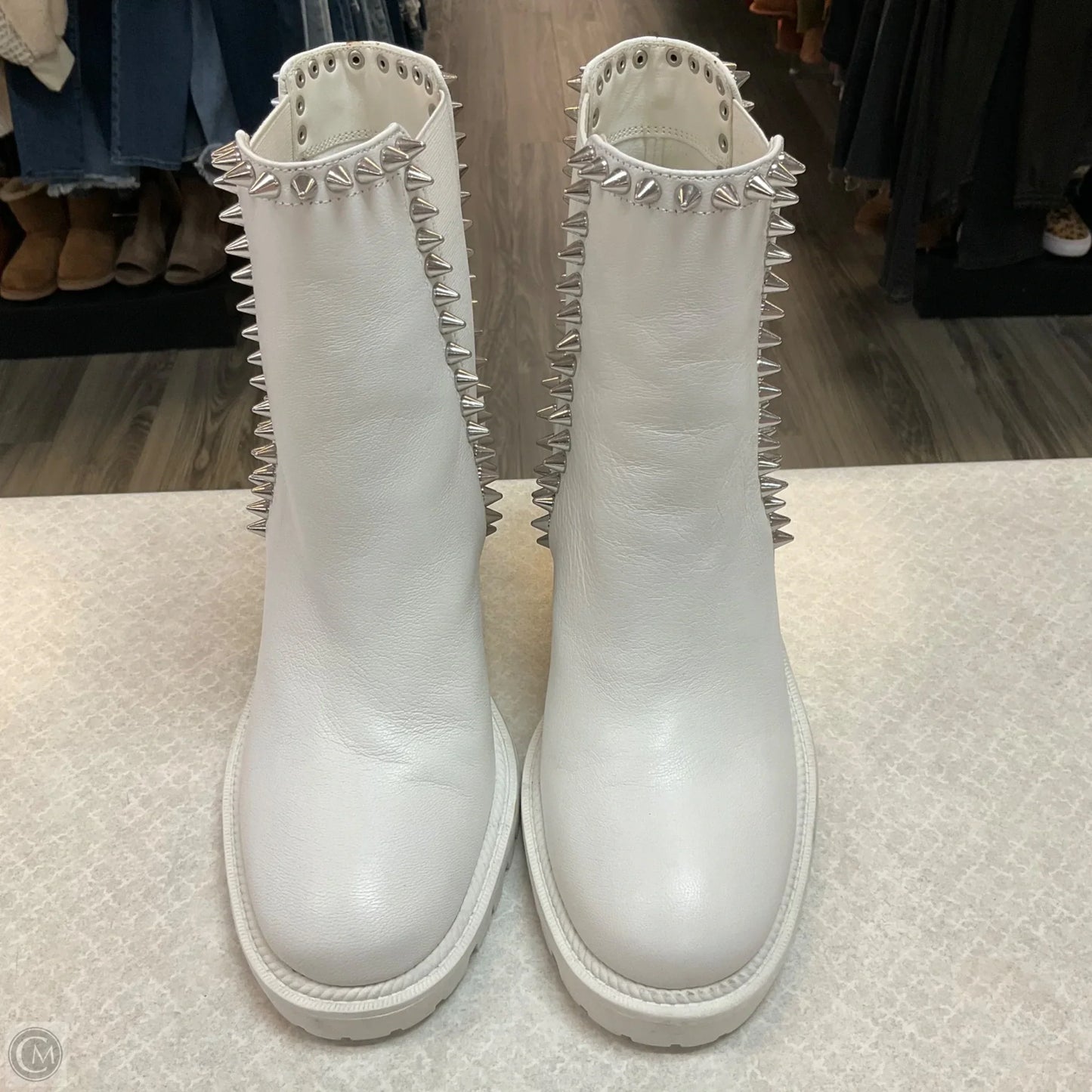 Boots Ankle Heels By Jessica Simpson In White, Size: 8.5