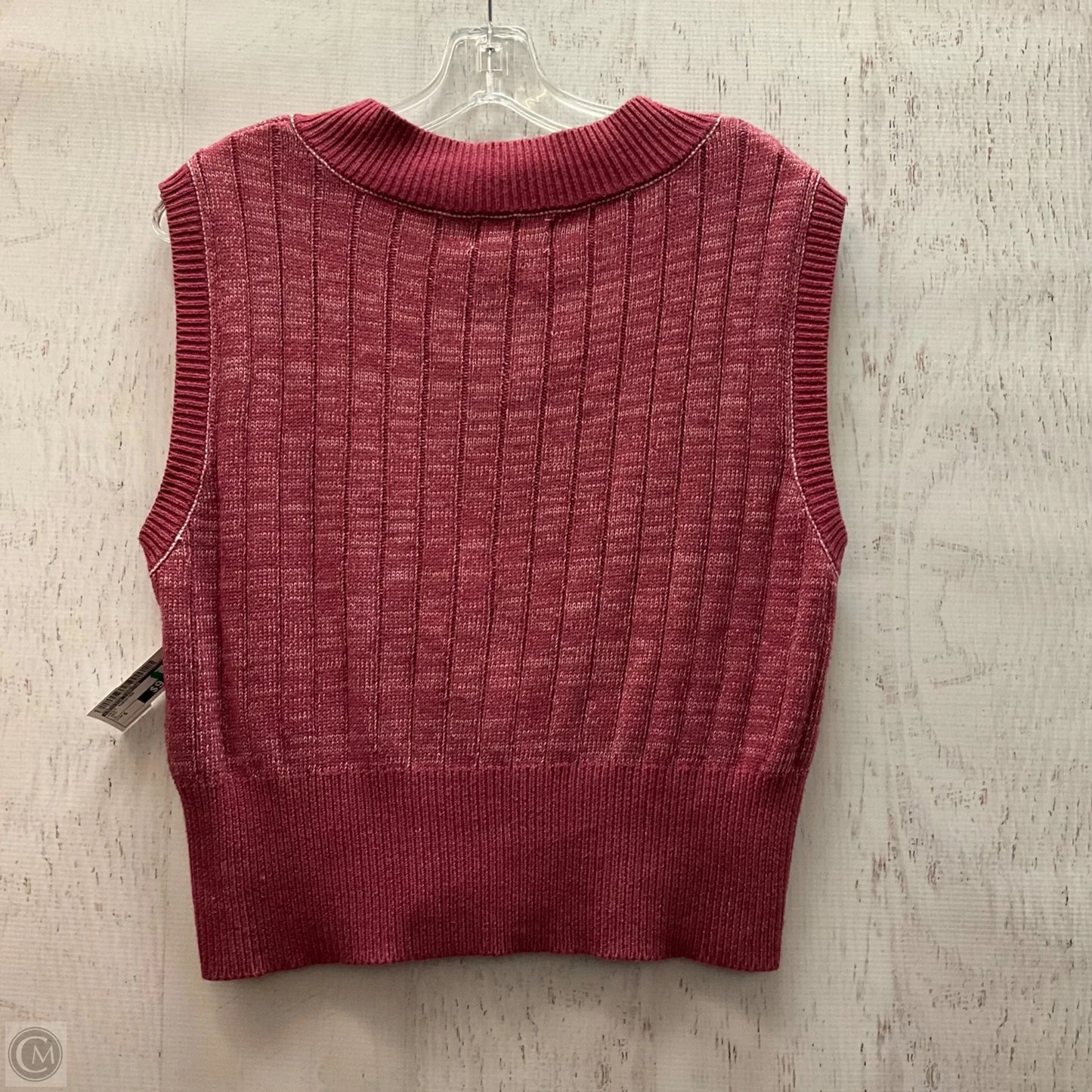 Vest Sweater By Jessica Simpson In Red, Size: S