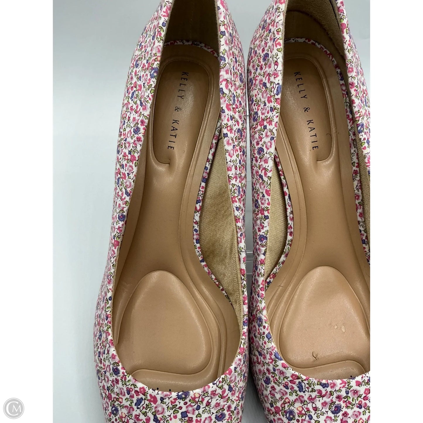 Shoes Heels Kitten By Kelly And Katie In Floral Print, Size: 11