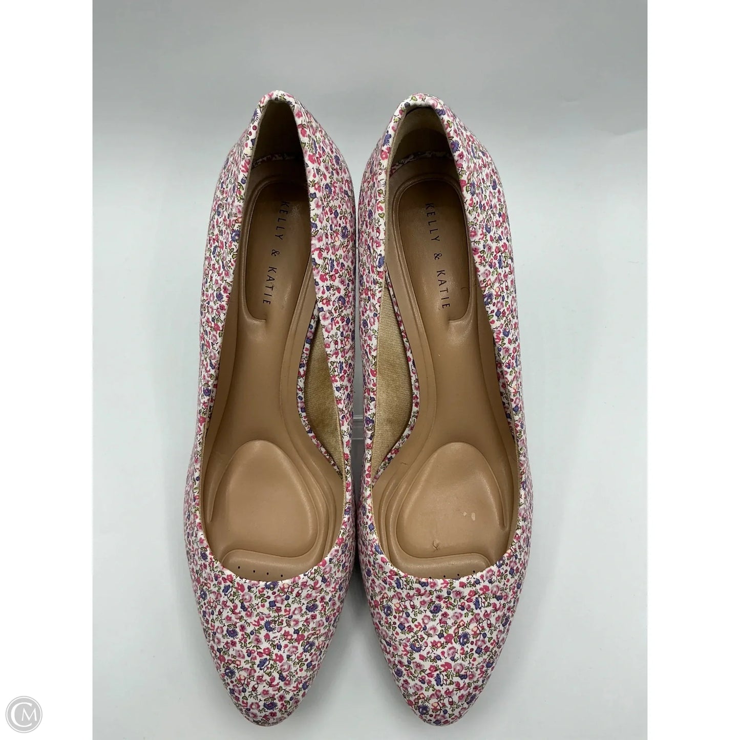 Shoes Heels Kitten By Kelly And Katie In Floral Print, Size: 11