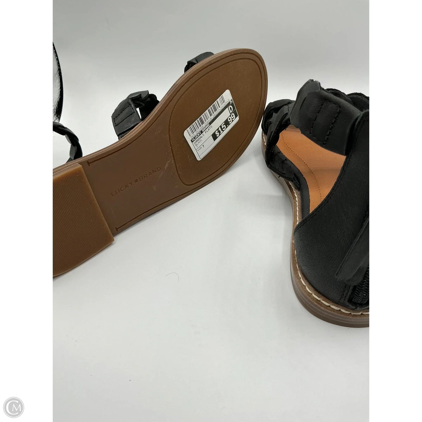 Sandals Flats By Lucky Brand In Black, Size: 7