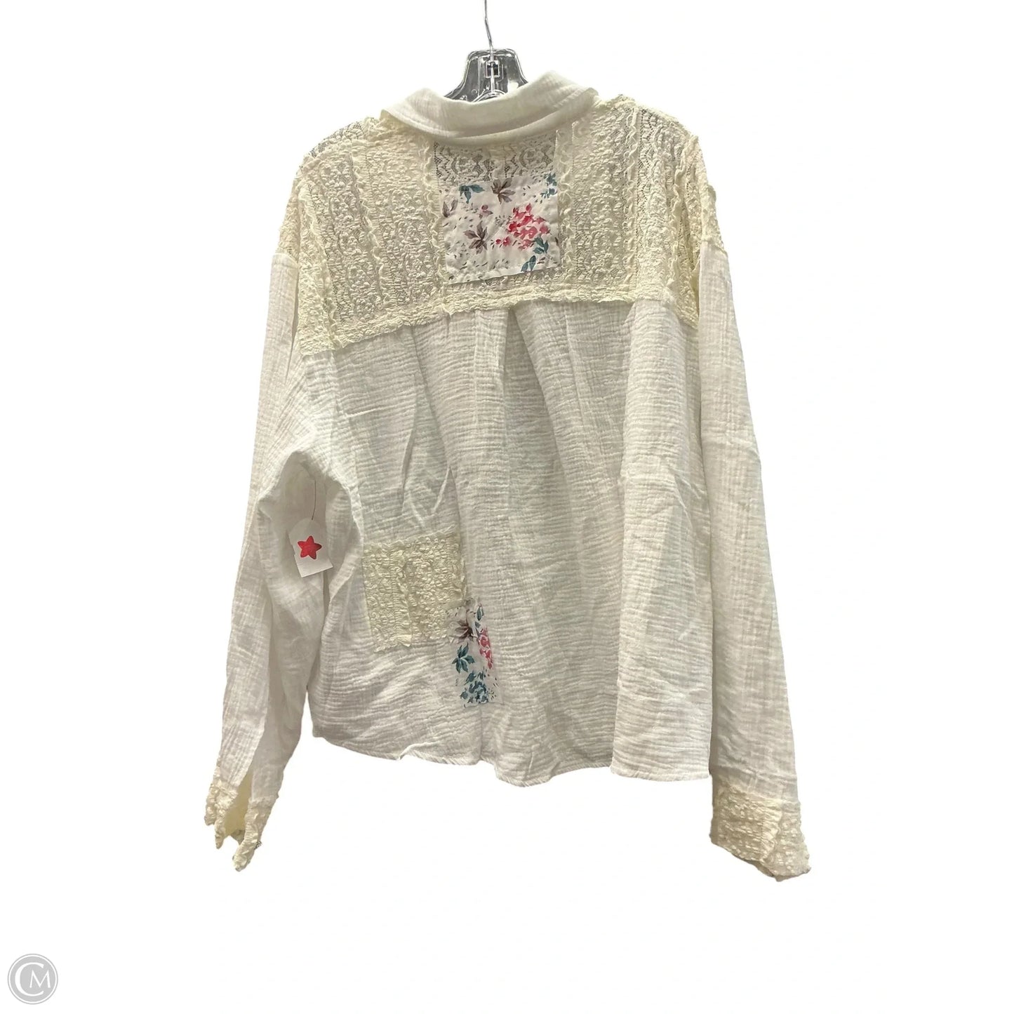 Top Long Sleeve By Pol In Floral Print, Size: L