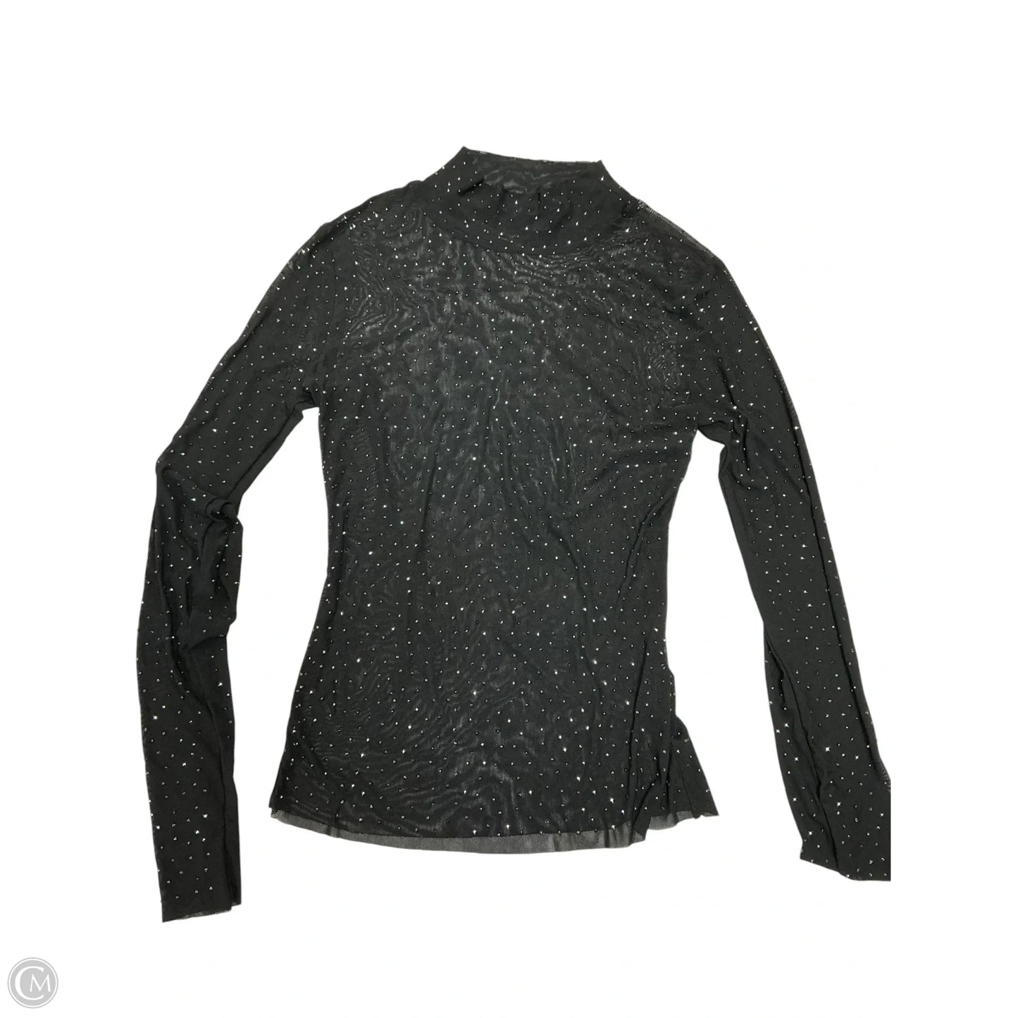 Top Long Sleeve By Clothes Mentor In Black, Size: M