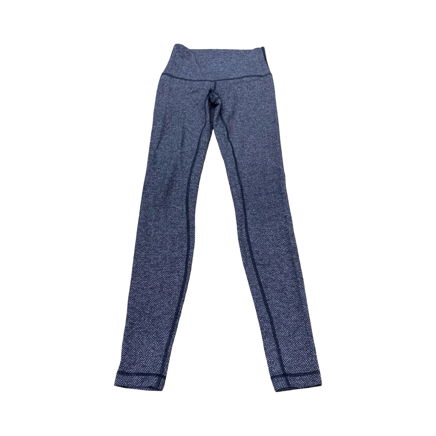 Athletic Leggings By Lululemon In Black & Grey, Size:4