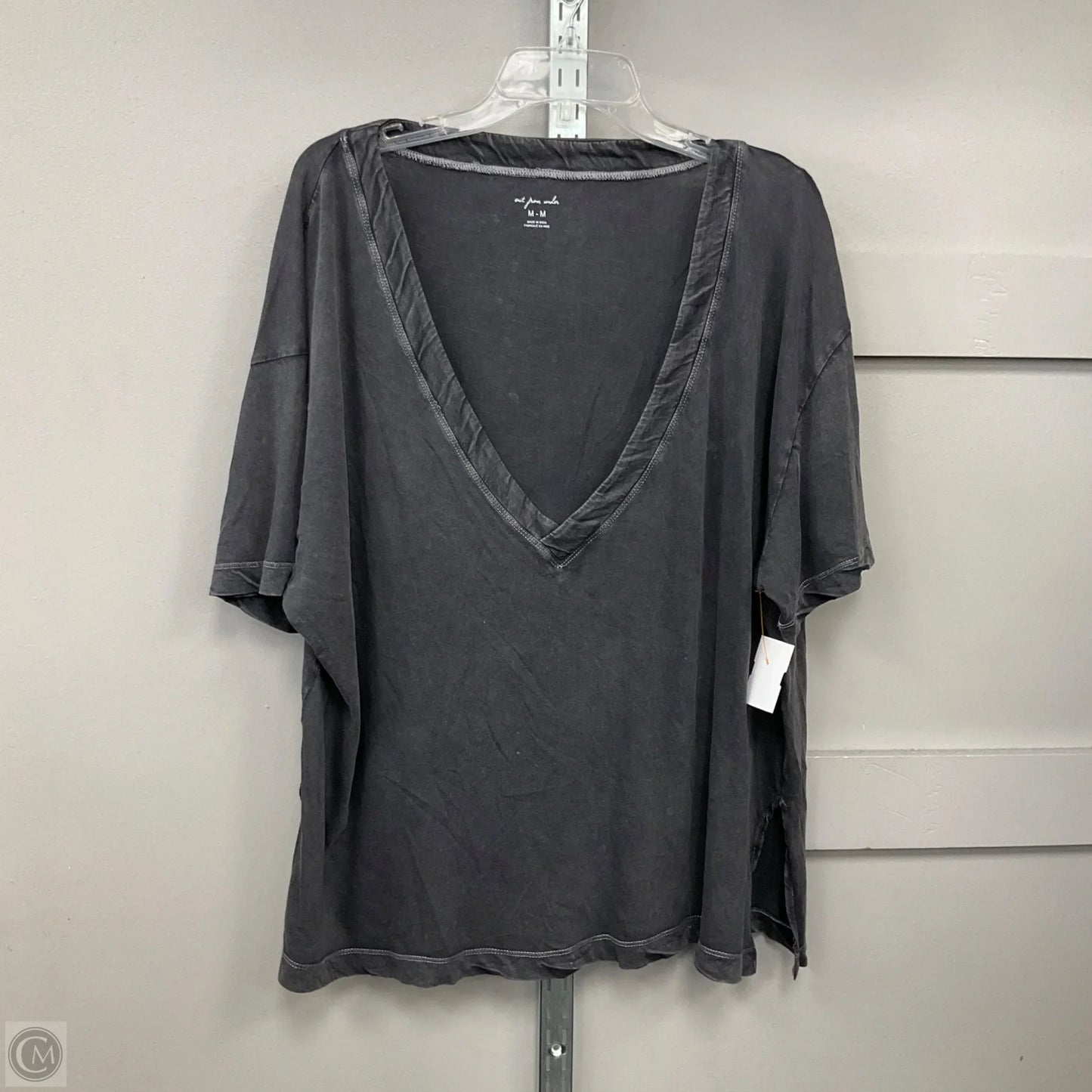 Top Short Sleeve Basic By Out From Under In Black, Size: M