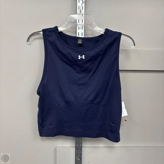 Athletic Tank Top By Under Armour In Navy, Size: L