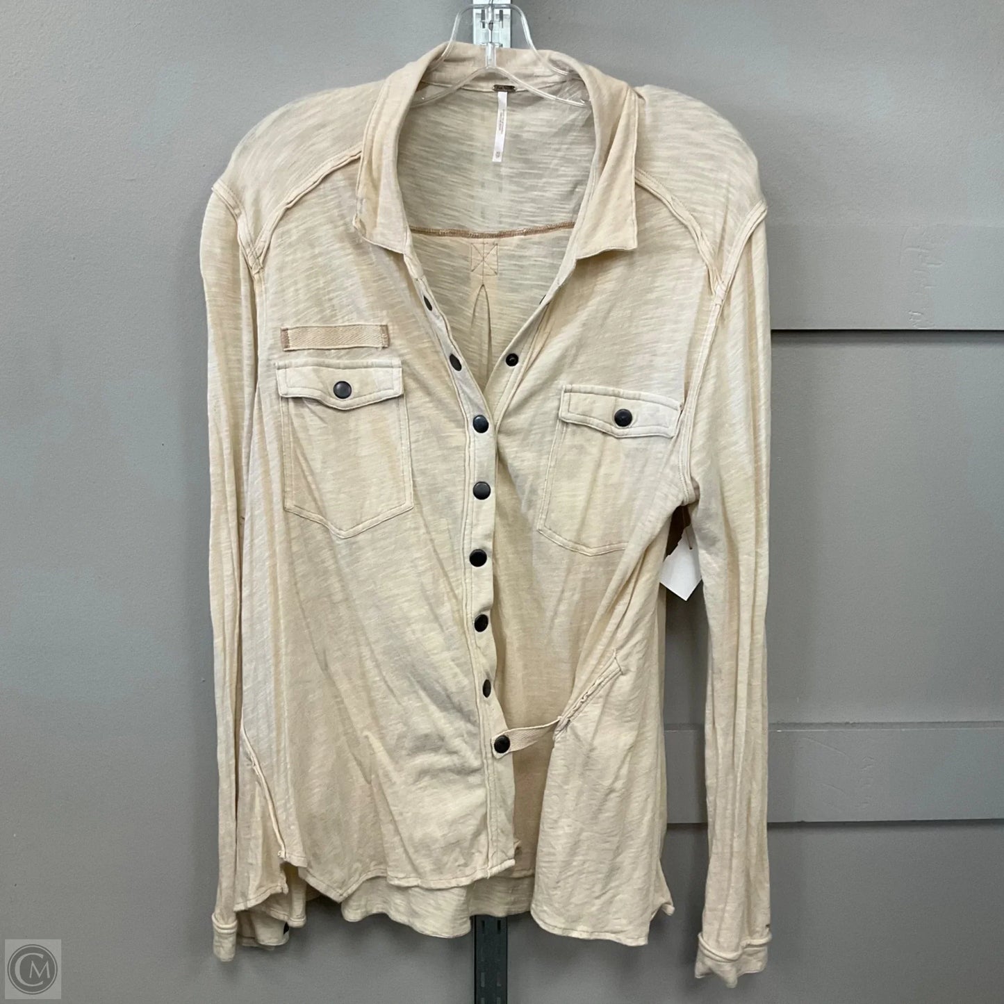 Top Long Sleeve By Free People In Beige, Size: Xs