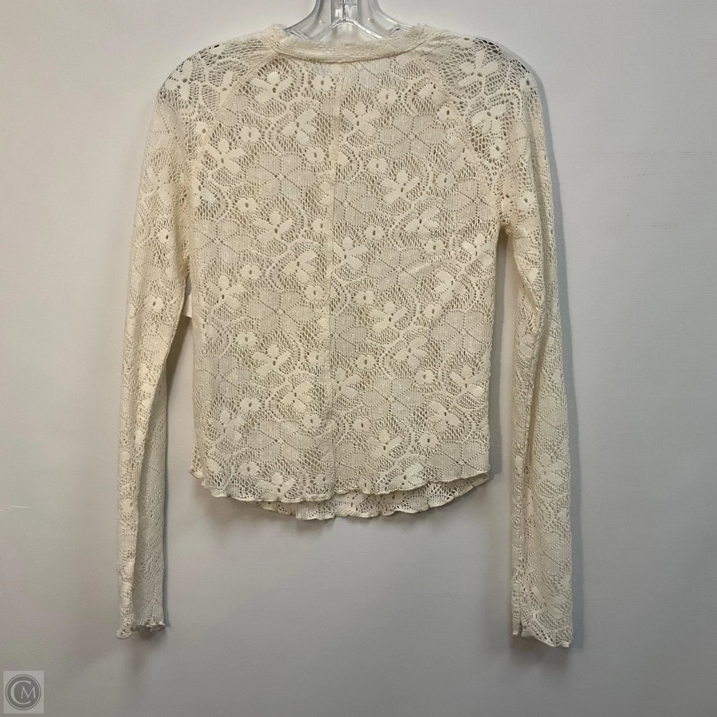Top Long Sleeve By Free People In Cream, Size: S