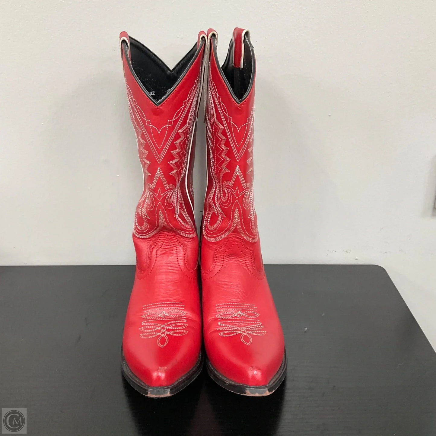 Boots Western By Cmb In Red, Size: 9