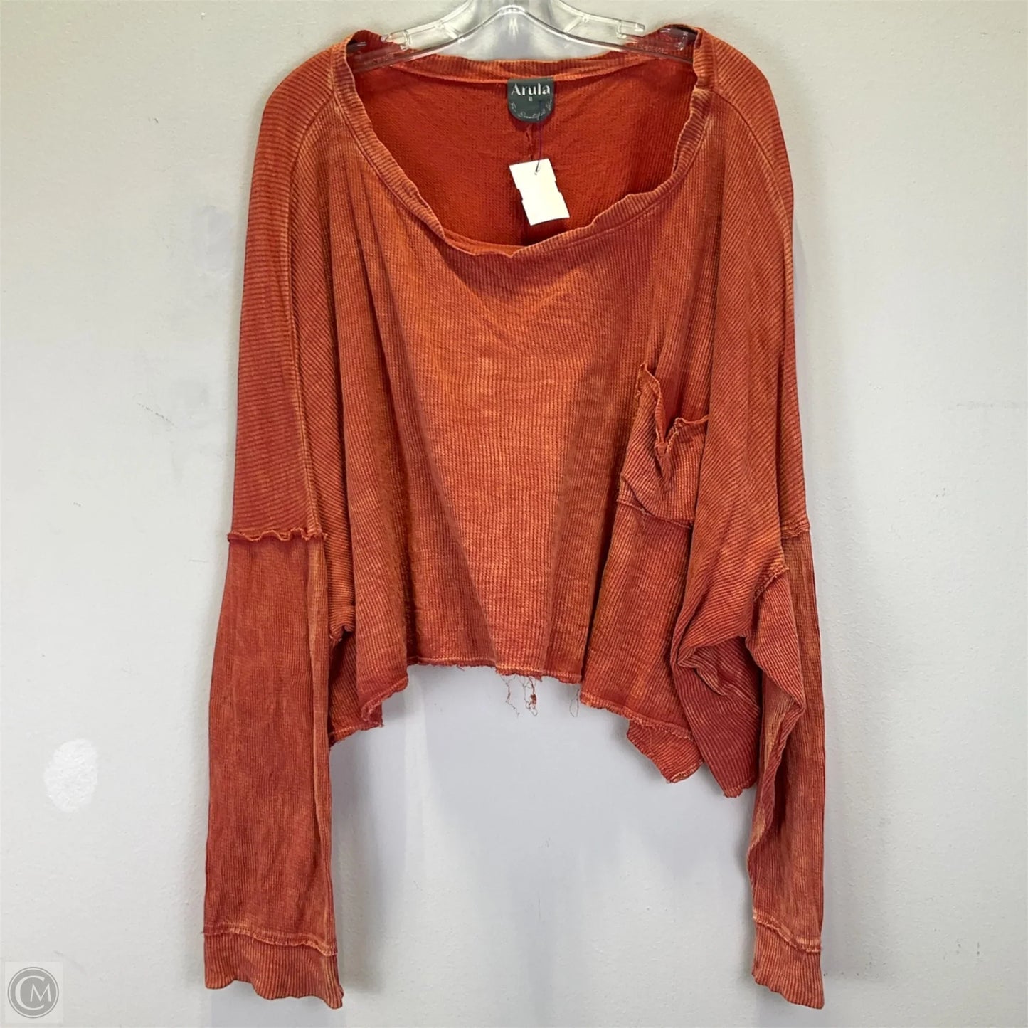 Top Long Sleeve By Arula In Red, Size: 2x