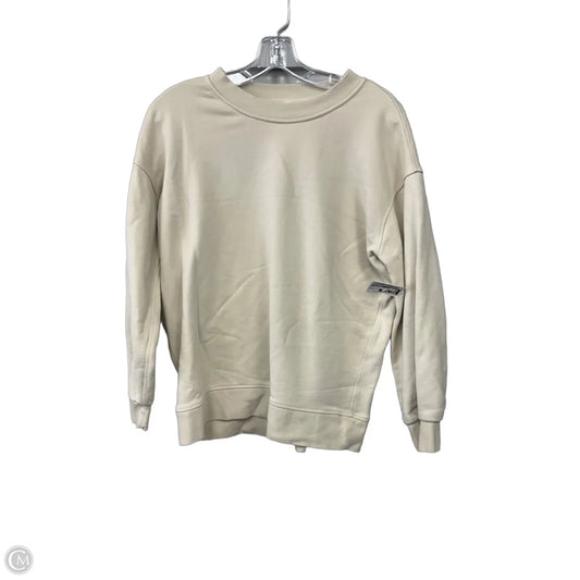 Sweatshirt Crewneck By Lululemon In Tan, Size: 4