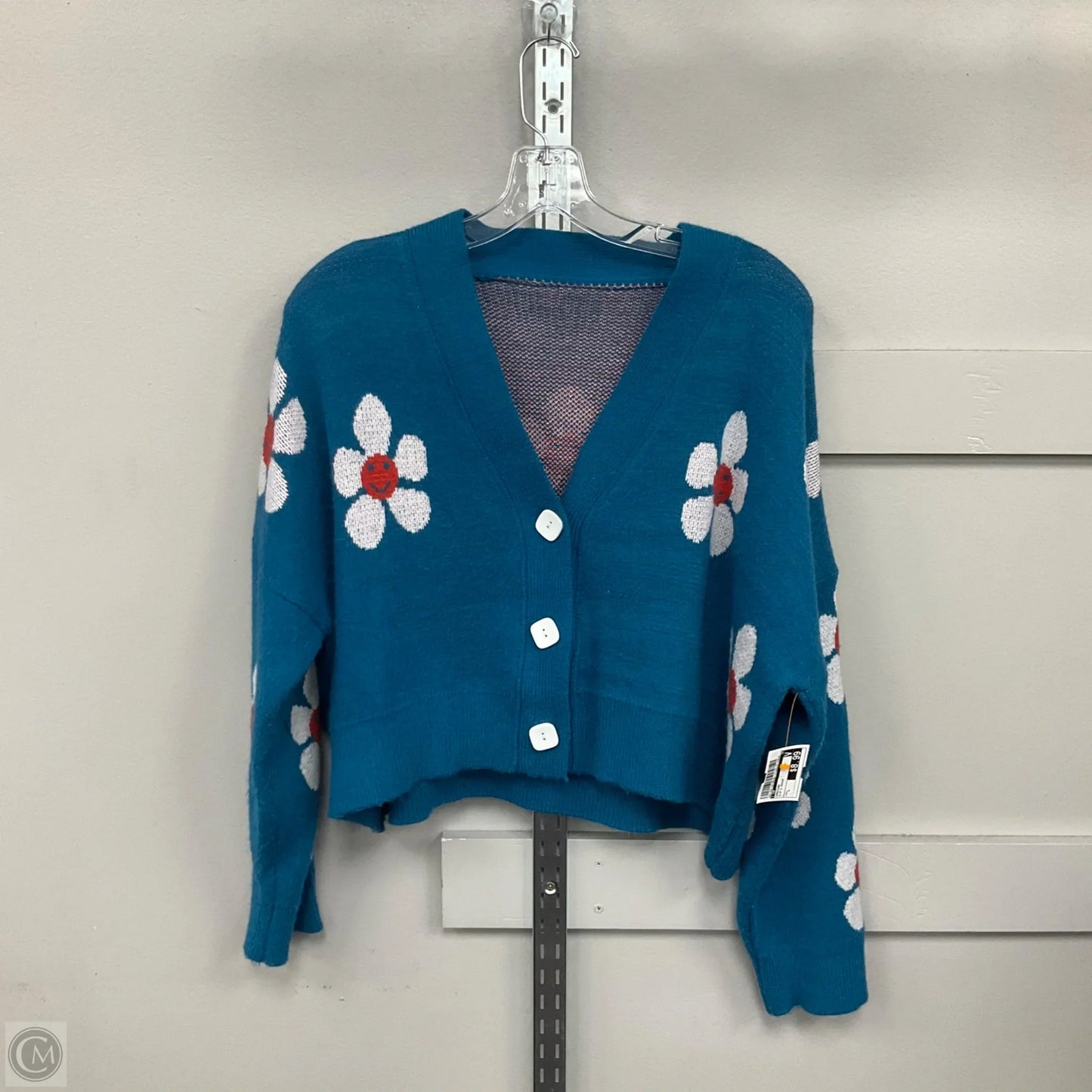 Cardigan By Cmf In Blue & Orange, Size: L