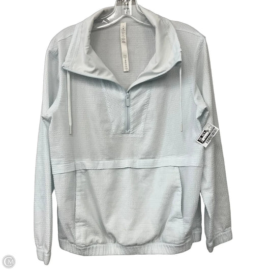 Athletic Top Long Sleeve Collar By Lululemon In White, Size: 6
