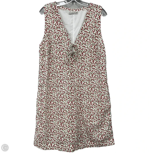 Dress Casual Short By Abercrombie And Fitch In Red & White, Size: Xl